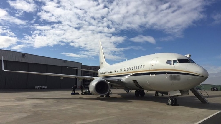 private plane for troops